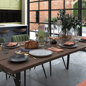 Harborne Slate Blue Stone and CMS Citrus Green_Kitchen