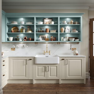 Jacobsen Taupe Grey and Light Teal_Kitchen