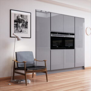 Strada Gloss Dust Grey and Light Grey_Kitchen