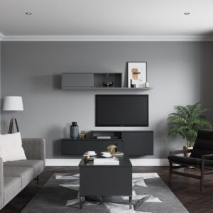 Strada Matte Dust Grey Light Grey and Graphite_Kitchen