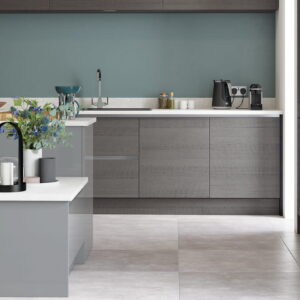 Zola Gloss Dust Grey and Cashmere with Tavola Carbon_Kitchen