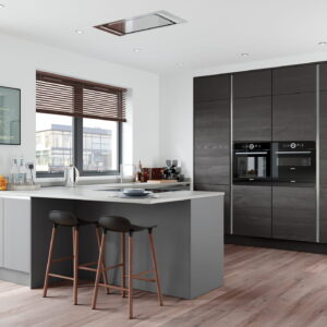 Zola Soft-Matte Dust Grey and Tavola Hacienda Black_Kitchen